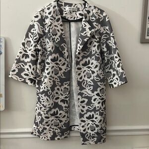 Jones Studio Monochrome Floral Blazer